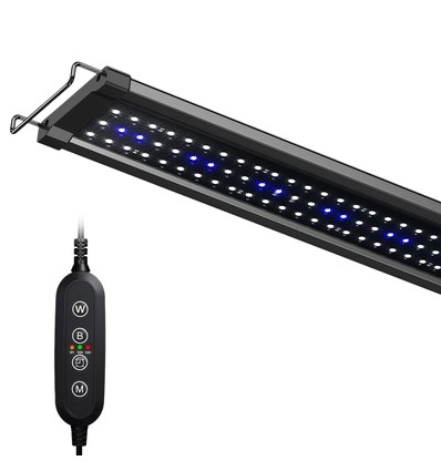 60-80 cm Aquariumleuchte - 18W LED, weiß/blau, verstellbar