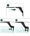 27,5 cm Aquariumlampe - 10W LED, weiß/blau