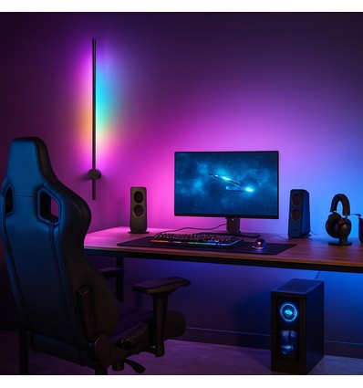 60cm RGBIC einstellbare Wandleuchte - Bluetooth, 5V USB