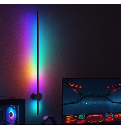 80cm RGBIC einstellbare Wandleuchte - Bluetooth, 5V USB