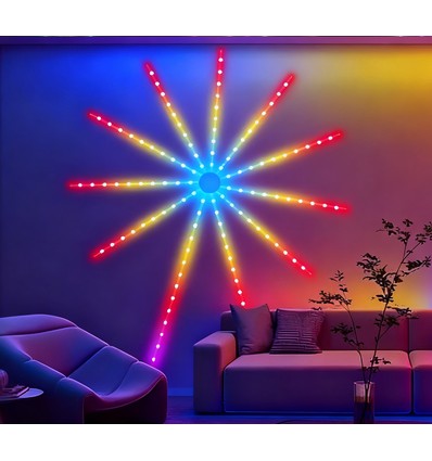 Feuerwerk LED-Streifen - 5V USB, Bluetooth-App