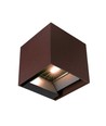 9W LED Solar-Wandleuchte - IP65, CCT, 3 Lichtfarben, PIR-Sensor, Corten-Gehäuse