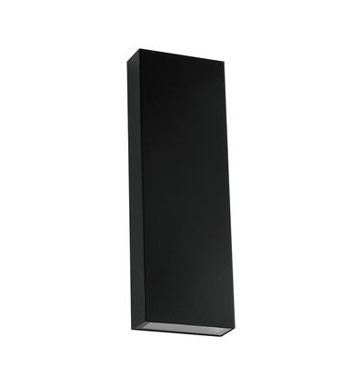 8W LED Wandleuchte mit Up/Down Licht - 140lm/W, IP65, schwarz, 4000K, rechteckig, inkl. Leuchtmittel