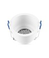 GU10 Einbaustrahler - Rund, weiß, Aluminium, Honeycomb, Anti-Glare, IP20, Loch: Ø8 cm, Maße: Ø9 cm