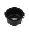 VT-9001RD Lampenfassung GU10 - Aluminium, Wabengitter, tiefe Blendfreiheit, schwarz rund