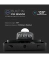 20W LED Fluter mit Sensor und Fast Connector - 120lm/W, IP65, schwarz, 5 Jahre Garantie
