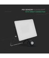 20W LED Fluter mit Sensor und Fast Connector - 120lm/W, IP65, schwarz, 5 Jahre Garantie