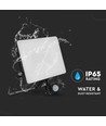 20W LED Fluter mit Sensor - 120lm/W, IP65, schwarz, 3000K, PIR Sensor