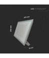 200W LED Fluter - IP65, 4000K, schwarzes Gehäuse, Außenbereich