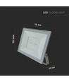 50W LED Fluter - IP65, weißer Rand, Außenbereich