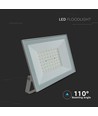 50W LED Fluter - 94lm/W, IP65, weißer Rand, kaltweiß, Außenbereich