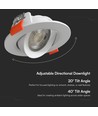 7W Ø8,8cm LED Einbaustrahler - Lochausschnitt: Ø6,8 cm, Maße: Ø8,8 cm, CCT - 3 Lichtfarben