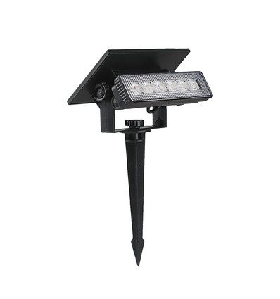 0,9W Solara Mini 2-in-1 Gartenleuchte - Schwarz, IP65, warmweiß, Wandleuchte und Erdspieß, Solar