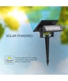 0,9W Solara Mini 2-in-1 Gartenleuchte - Schwarz, IP65, warmweiß, Wandleuchte und Erdspieß, Solar