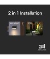 0,9W Solara Mini 2-in-1 Gartenleuchte - Schwarz, IP65, warmweiß, Wandleuchte und Erdspieß, Solar