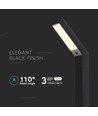 1,5W Solar-Gartenleuchte - CCT, 3 Lichtfarben, IP65, schwarz, inkl. Standfuß und Erdspieß