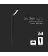 1,5W Solar-Gartenleuchte - CCT, 3 Lichtfarben, IP65, schwarz, inkl. Standfuß und Erdspieß