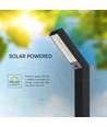 1,5W Solar-Gartenleuchte - CCT, 3 Lichtfarben, IP65, schwarz, inkl. Standfuß und Erdspieß