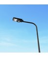 Solar-Straßenlaterne 6W mit Sensor - Fernbedienung, schwarz, 800lm, IP65
