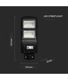 8W Solara LED Solar Straßenleuchte - 1000lm, IP65, kaltweiß, Bewegungssensor, inkl. Fernbedienung und Batterie