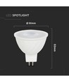 GU5.3 6W LED Spot, 12V - MR16