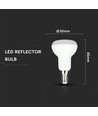 E14 4,8W LED R50 Leuchtmittel - 470lm, Samsung LED Chip, ersetzt 40W