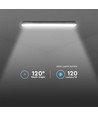 120cm 36W wasserdichte LED Wannenleuchte mit Notlicht - IP65, 4320lm, 6500K, inkl. Batterie, 120cm Länge
