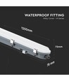 120cm 36W wasserdichte komplette LED Wannenleuchte mit Sensor - 120lm/W, IP65, Samsung LED, SS Clips