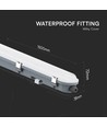 150cm 48W wasserdichte komplette LED Wannenleuchte mit Sensor - IP65, 120lm/W, milchige Abdeckung, inkl. Montageclips