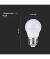 6,5W E27 LED-Lampe - G45, Tropfenform, 230V