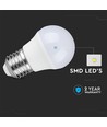 6,5W E27 LED-Lampe - G45, Tropfenform, 230V