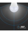 6,5W E27 LED-Lampe - G45, Tropfenform, 230V