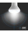 8,5W E27 Reflektor LED-Lampe - 3000K, R63