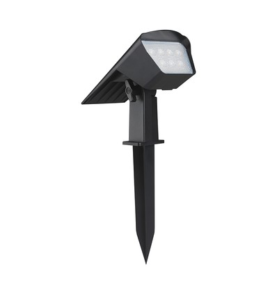 1,3W LED Solar Garten-Spot mit Erdspieß - CCT einstellbar, IP65, Solar Gartenlampe