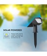 1,3W LED Solar Garten-Spot mit Erdspieß - CCT einstellbar, IP65, Solar Gartenlampe