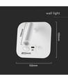 8W LED Bett-Wandleuchte mit USB/PD Ladefunktion - CREE Chip, 3000K, weiß, inkl. Leuchtmittel
