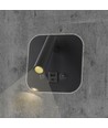 8W LED Bett-Wandleuchte mit USB-Ladefunktion - Schwarz, 3000K, CREE Chip, USB-A und USB-C