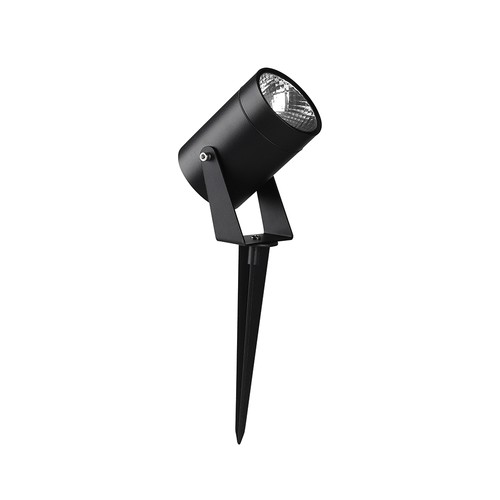 10W LED Gartenstrahler mit Erdspieß - IP65, schwarzes Aluminium, 40° Abstrahlwinkel, 880lm