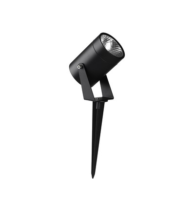 10W LED Gartenstrahler mit Erdspieß - IP65, schwarzes Aluminium, 40° Abstrahlwinkel, 880lm