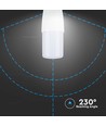 E14 7,5W LED Leuchtmittel - T37, Samsung LED Chip, 660lm, 230° Lichtverteilung