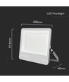 300W LED Fluter - 135lm/W, Cree Chip, 6 Jahre Garantie, Arbeitsleuchte, IP65 Außenbereich