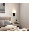 2W LED Bettlampe / Wandleuchte mit USB-Ladefunktion - Schwarz, 3000K, CREE Chip, IP20, modernes Design