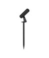24V LED Gartenstrahler mit Erdspieß - 2W, IP65, schwarz, rund, Außenbereich, Aluminium