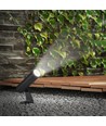 24V LED Gartenstrahler mit Erdspieß - 2W, IP65, schwarz, rund, Außenbereich, Aluminium