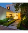 24V LED-Gartenstrahler mit Erdspieß - 2W, IP65, schwarz, quadratisch, Außenbereich, Aluminium