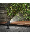 24V LED-Gartenstrahler mit Erdspieß - 2W, IP65, schwarz, quadratisch, Außenbereich, Aluminium