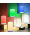 Wiederaufladbare RGB+CCT LED Tisch-/Nachtlampe - Weiß, Touch-Dimmbar, IP20 Innenbereich