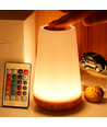 Wiederaufladbare RGBW LED Tisch-/Nachtlampe - Weiß, Touch-Dimmbar, IP20 Innenbereich