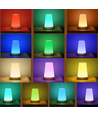 Wiederaufladbare RGBW LED Tisch-/Nachtlampe - Weiß, Touch-Dimmbar, IP20 Innenbereich