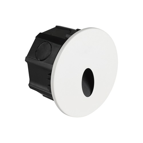 3W Ø15cm LED Step Light - CCT, IP65, schwarz, rund, Aluminium